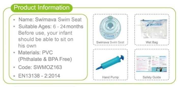 Swimava Swim Seat - Le Macaron Design